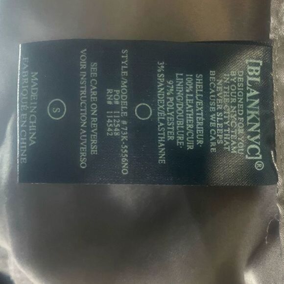 BlankNYC Leather Moto Tan Jacket Small NWT - Picture 10 of 12